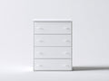 Commode - MDF - 82x40x94 cm - blanc - moderne